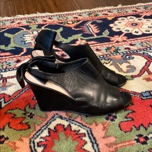 Kate Spade wedge peep toe wedges